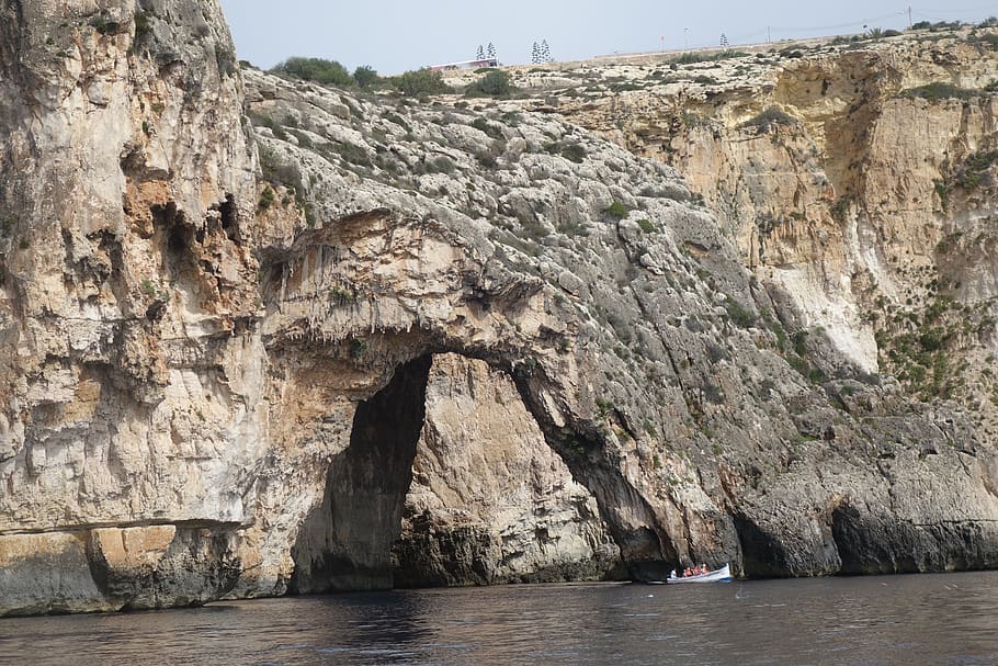 malta, cliffs, mediterranean, sea, rock, rock formation, solid HD wallpaper
