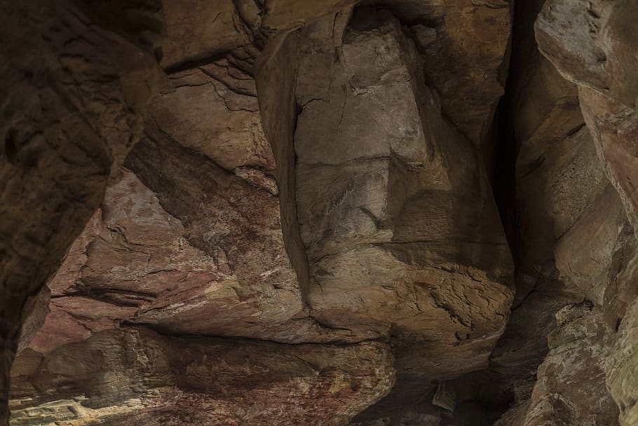 rocks, cave, nature, hike, hiking, exploring, outdoors, rock formation HD wallpaper