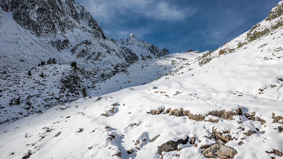 bouleste, pyrénées, mountain, snow, cold temperature, winter HD wallpaper