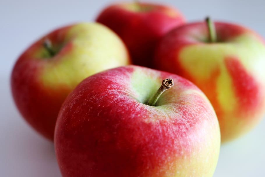 apple, apple's, fruits, health, healthy food, bio, vegan, red HD wallpaper