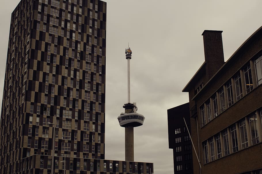 rotterdam, euromast, netherlands, building exterior, architecture HD wallpaper