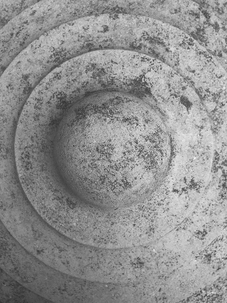 stone, symmetry, symmetrical, pattern, rock, directly above HD wallpaper