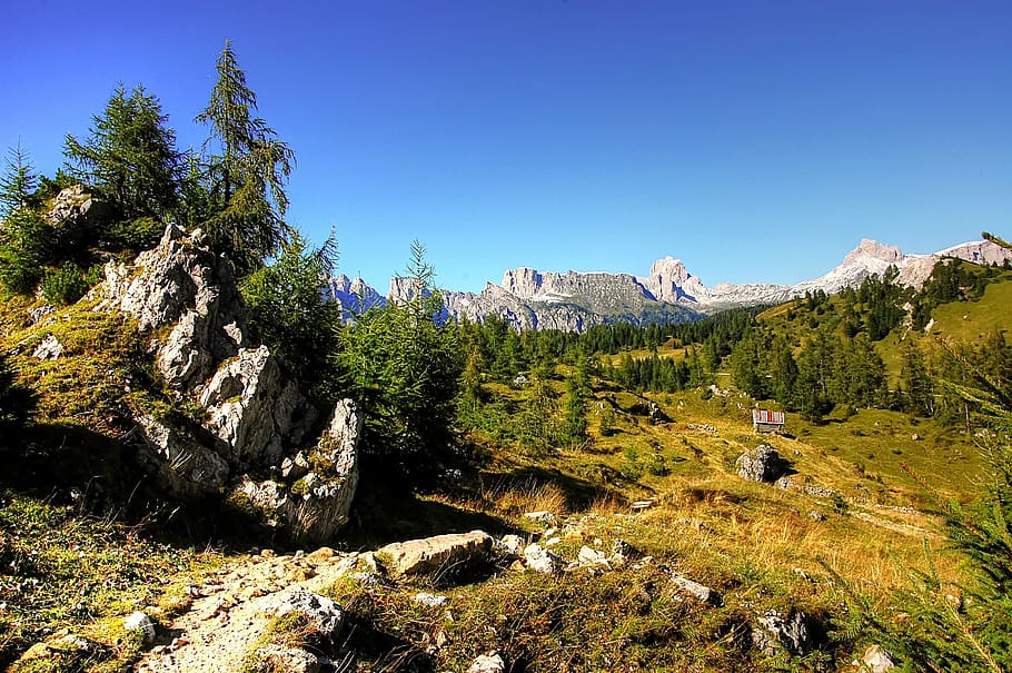 civetta, pelmo, dolomites, alpine, italy, rock, mountain, belluno HD wallpaper