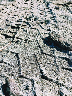 ground, rock, soil, rug, beach, tire, tracks, driftwood, pattern HD wallpaper