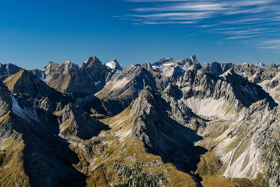 alps, austria, mountains, height, heaven, view, landscape, autumn HD wallpaper