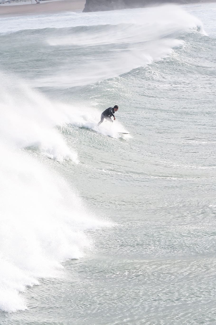 man surfboarding on waves, sea, water, motion, waterfront, surfing HD wallpaper