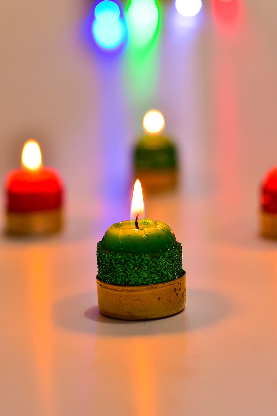 christmas, candles, decoration, flame, illuminated, burning HD wallpaper