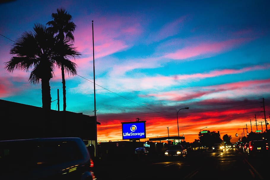 united states, phoenix, transportation, sky, cloud - sky, car HD wallpaper