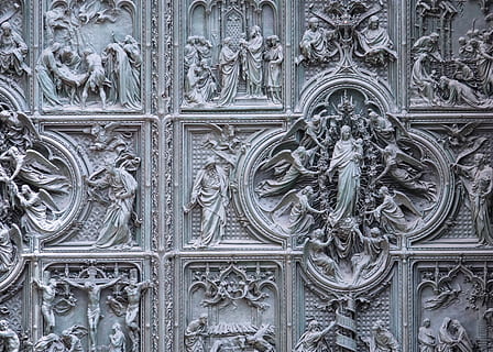 religious figure decor, art, building, architecture, window, archaeology HD wallpaper