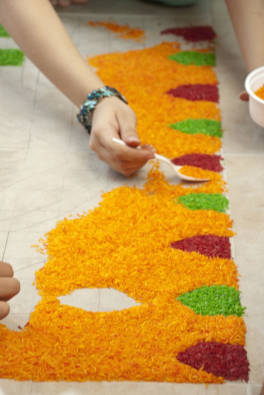 Colorful Rangoli During Diwali Festival Photo Background And Picture For  Free Download - Pngtree