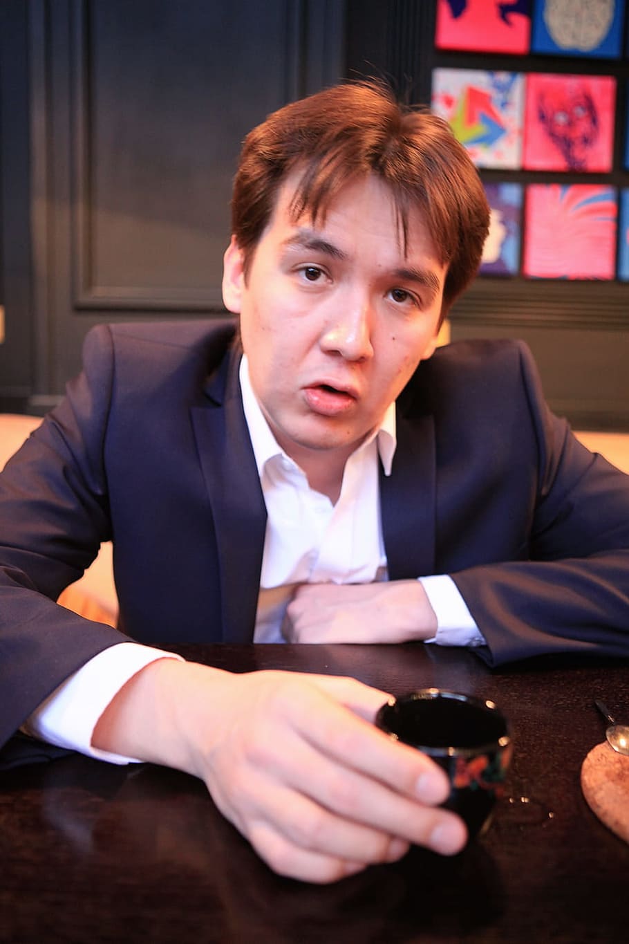 handsome, cafe, young, businesspeople, man, person, businessman HD wallpaper