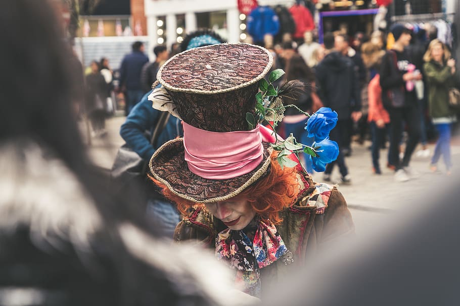 man wearing hat bowing, lifestyles, incidental people, group of people HD wallpaper