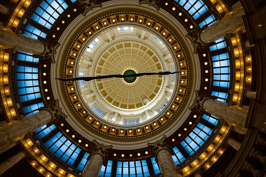 Low Angle Photography Of Ceiling, architectural design, architecture HD wallpaper
