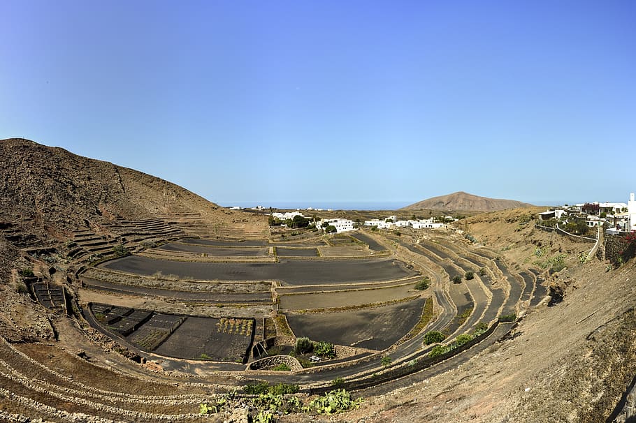 lanzarote, sea, coast, rock, landscape, beach, water, canary islands HD wallpaper