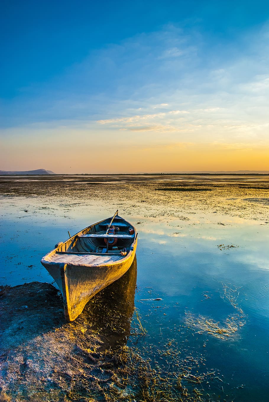 water, sky, nautical vessel, scenics - nature, mode of transportation HD wallpaper