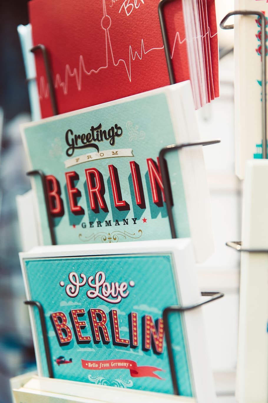 book, germany, bookstore, blue, rack, library, text, communication HD wallpaper