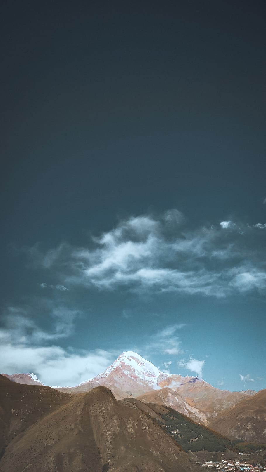 white sky, alps, outdoors, nature, mountain, mountain range, crest HD wallpaper
