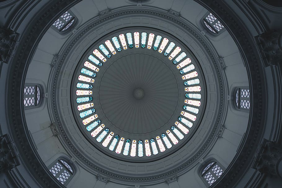 architecture, building, window, tower, clock tower, skylight HD wallpaper