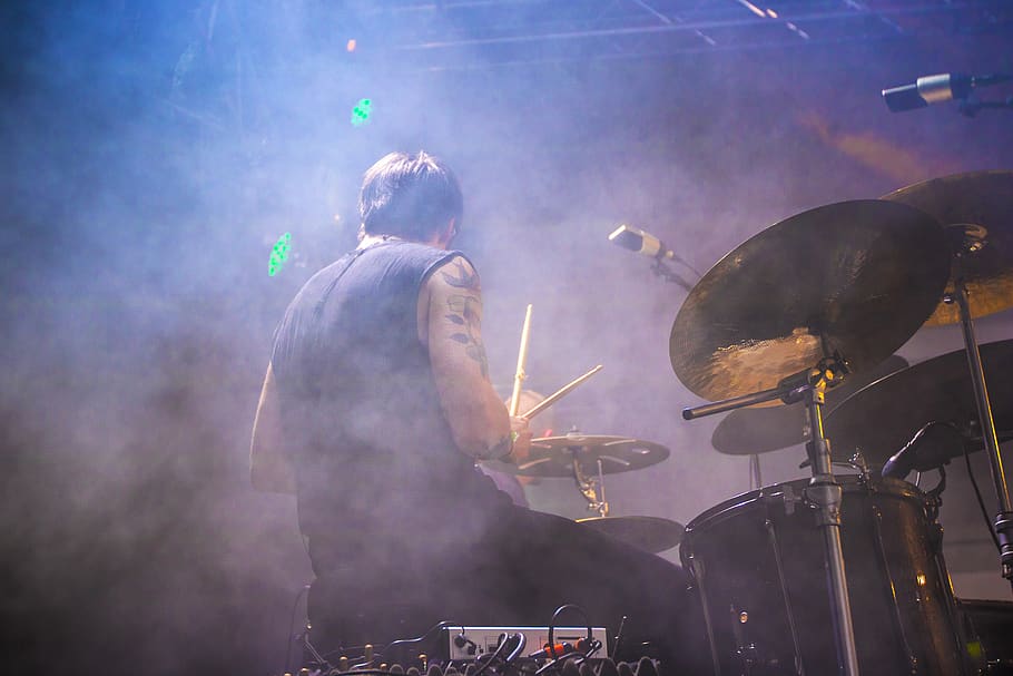 drummer, drums, drumset, artist, performance, live-performance HD wallpaper