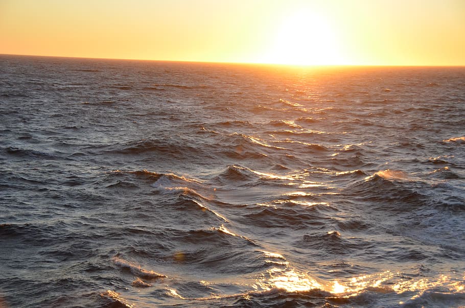 canada, sea, waves, sunset, quebec, sky, beauty in nature, scenics - nature HD wallpaper
