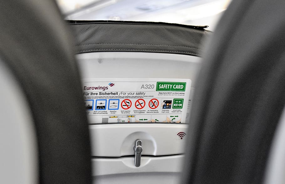 text, label, airline, instruction, cartoon, safety instructions HD wallpaper