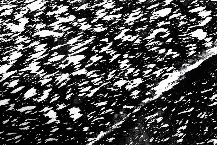 ice, snow, black and white, full frame, backgrounds, no people HD wallpaper