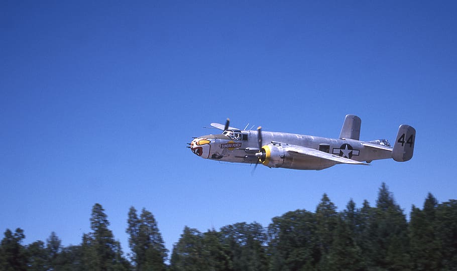 grass valley, united states, b-25, mitchell, bomber, california HD wallpaper