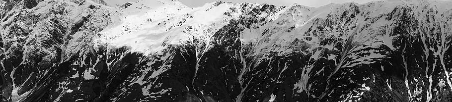 outdoors, nature, mountain range, peak, ice, snow, slope, glacier HD wallpaper