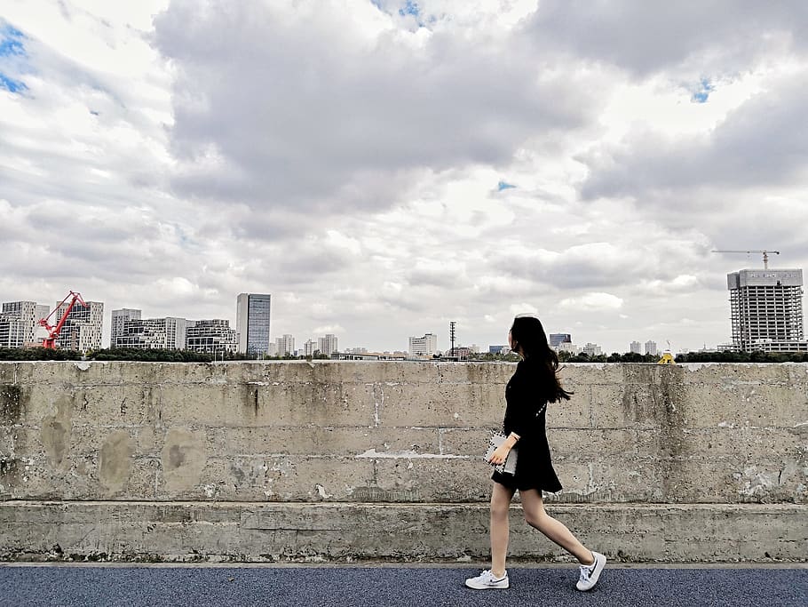 architecture, full length, city, cloud - sky, built structure HD wallpaper