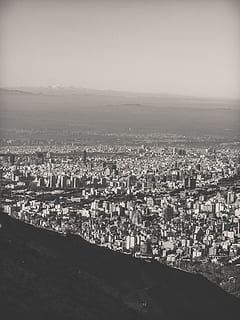 iran, Tehran, BlackandWhite, City, building exterior, cityscape HD wallpaper