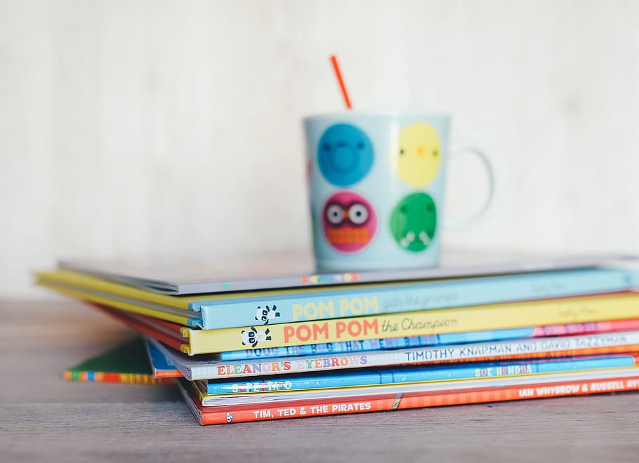 book, study, read, nursery, little, multi colored, stack, indoors HD wallpaper