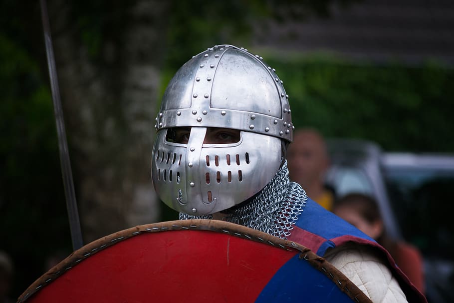 helm, armor, competition, human, helmet, headwear, security HD wallpaper