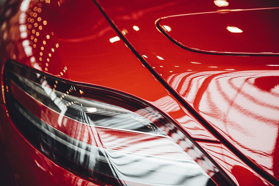 red and black plaid textile, light, headlight, nuremberg, messe HD wallpaper