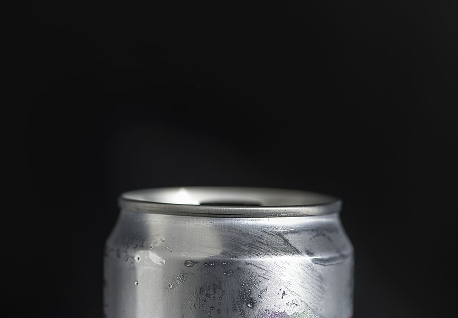 aluminium, beverage, black, black background, can, chilled HD wallpaper