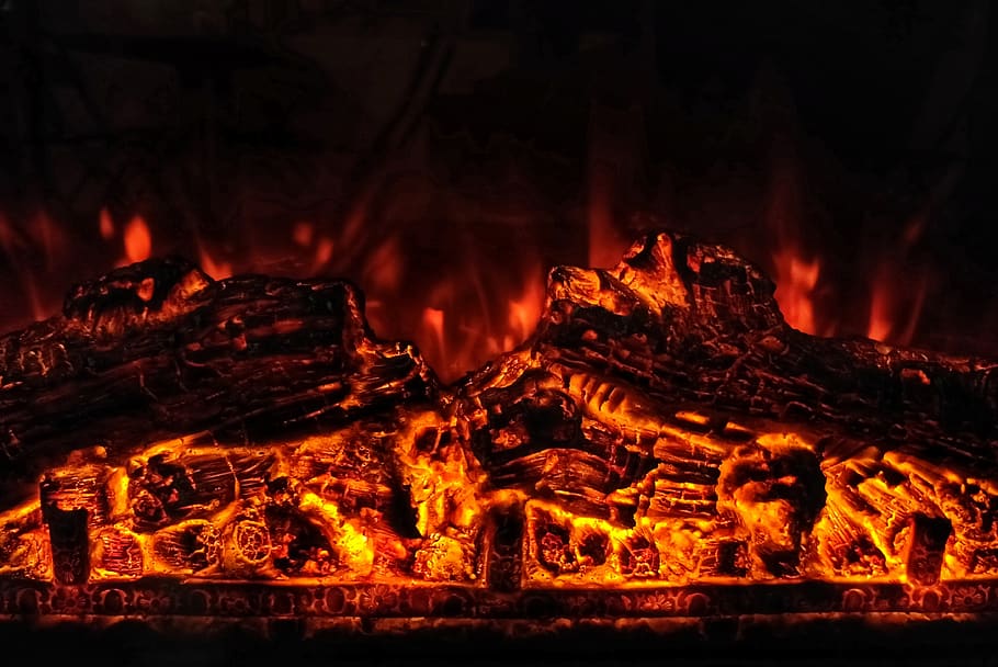 fire, flame, bonfire, fireplace, india, bengaluru, 309a, indoors, HD wallpaper