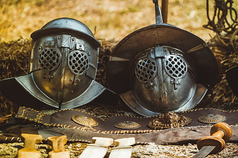 metal, headset, war, man, military, mask, armor, warrior, knight HD wallpaper