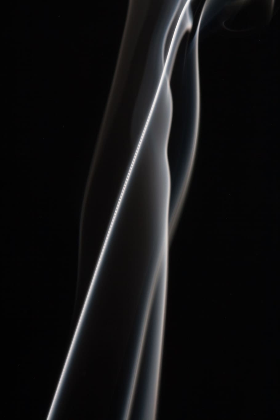 smoke, background, black, white, graphic, hot, isolated, curve HD wallpaper