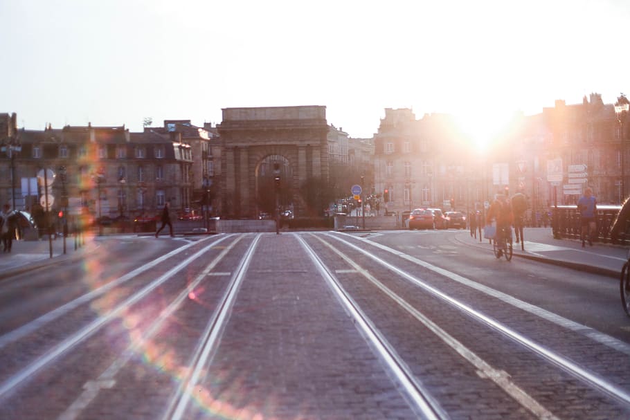 gray concrete road during daytime, human, person, transportation HD wallpaper
