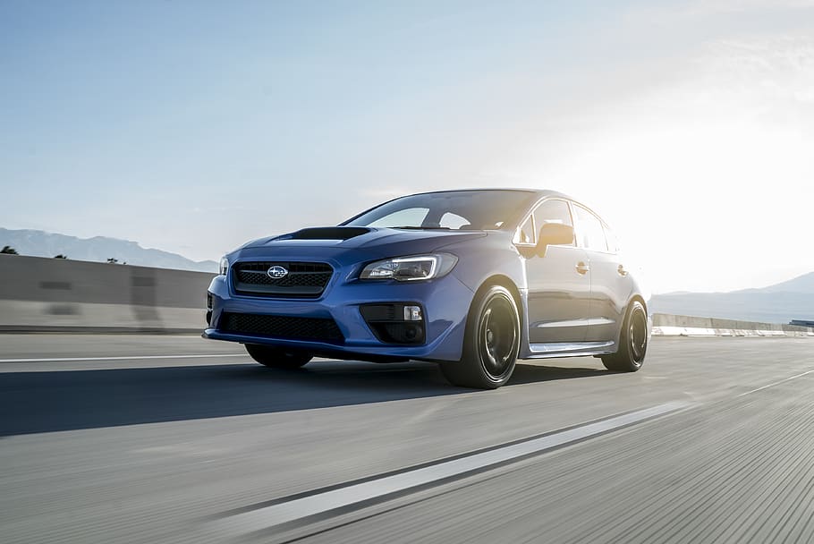gray sedan on road, car, automobile, sports car, coupe, transportation HD wallpaper
