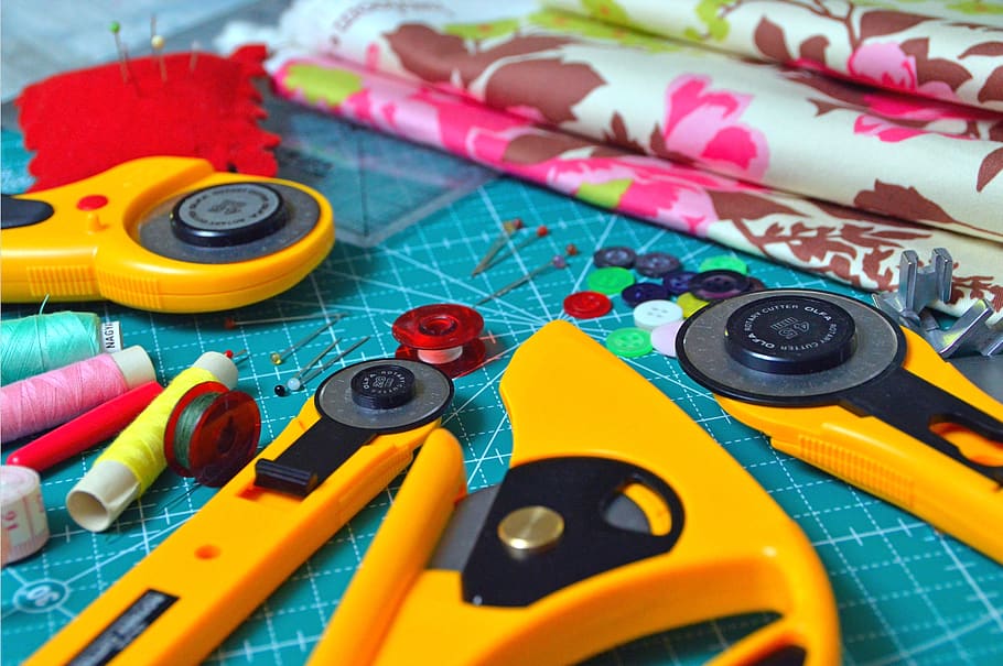 cutting tool, textile, late, buttons, clipboard, sewing, material HD wallpaper