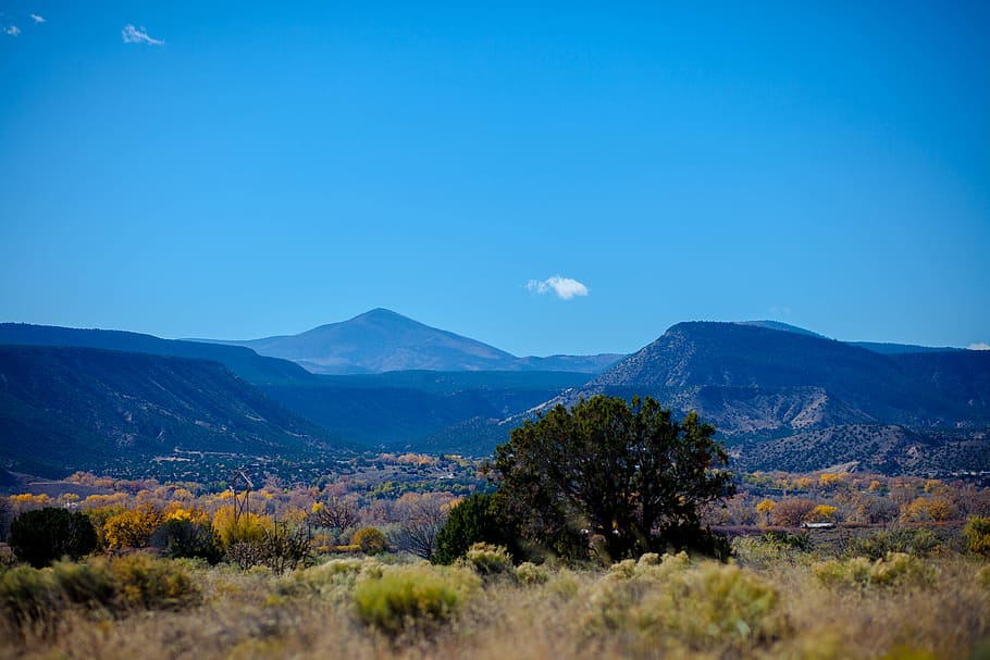 united states, santa fe, mountains, fall, autumn, southwest, HD wallpaper