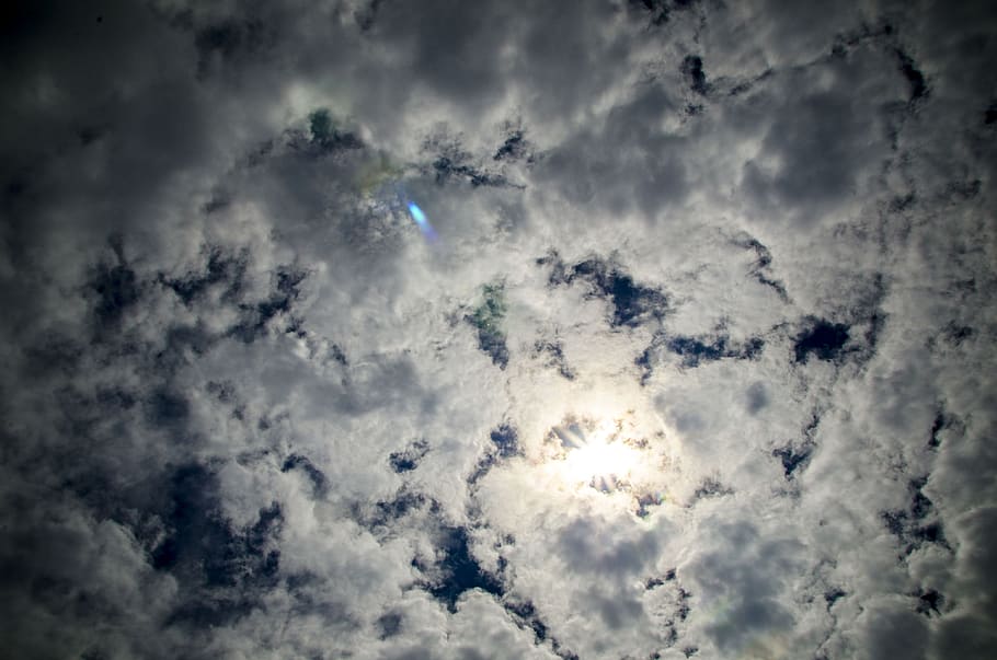 sky, sun, clounds, cloud - sky, beauty in nature, cloudscape HD wallpaper