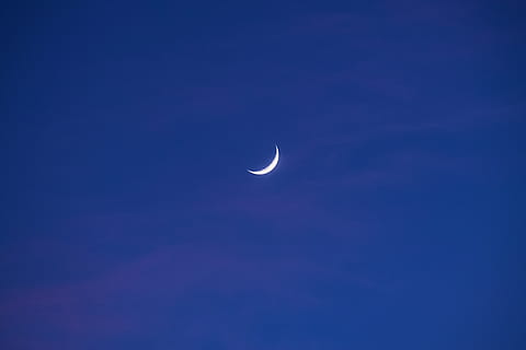 half moon wallpaper, nature, outdoors, astronomy, night, space HD wallpaper