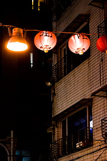 lamp, lantern, lighting, architecture, building, taipei, taiwan HD wallpaper