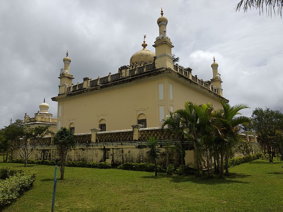 dome, building, architecture, grass, plant, madikeri, india HD wallpaper