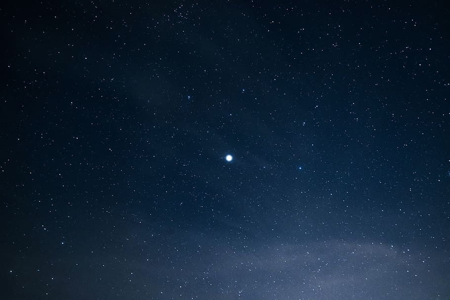 stars, space, galaxy, night, universe, lights, sky, dark, planet HD wallpaper