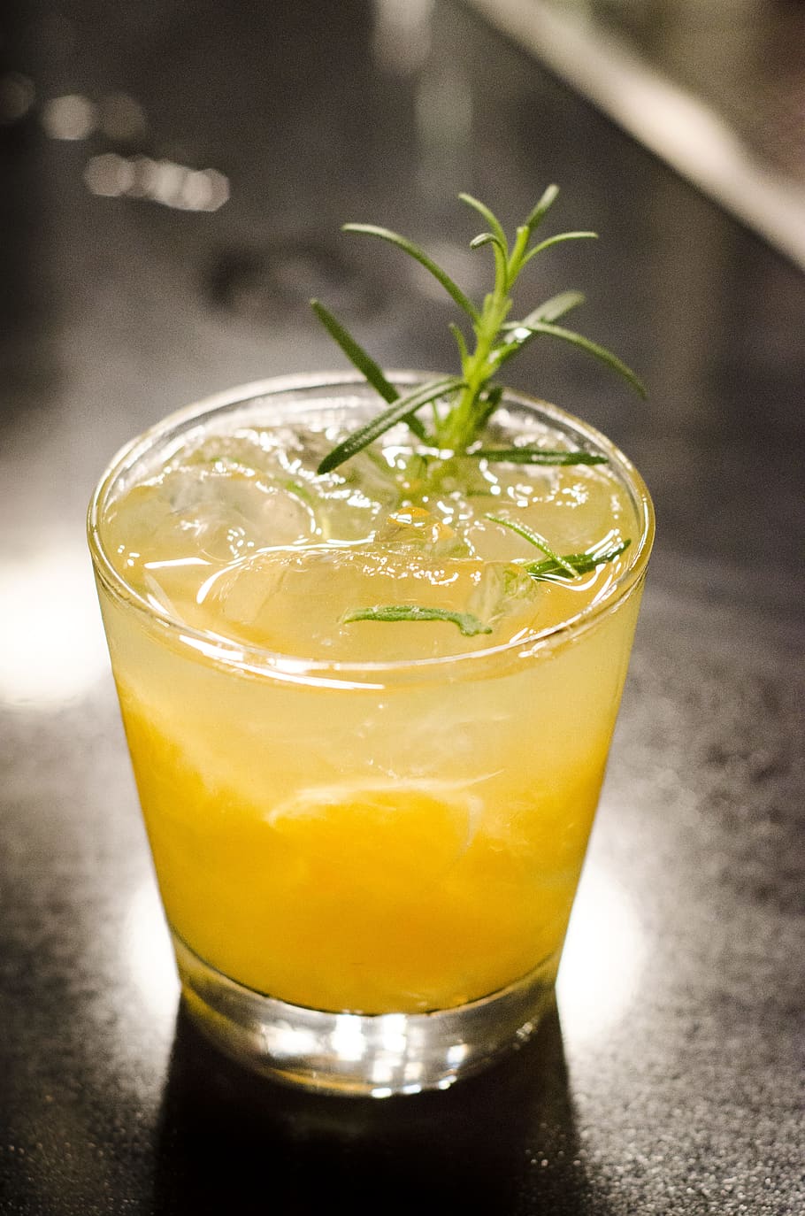 Clear Glass Cup With Yellow Liquid Inside, alcohol, bar, beverage HD wallpaper