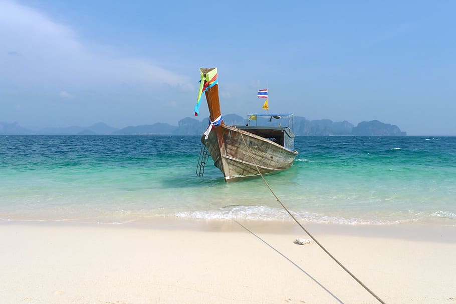 sea, beach, sky, land, water, transportation, scenics - nature HD wallpaper