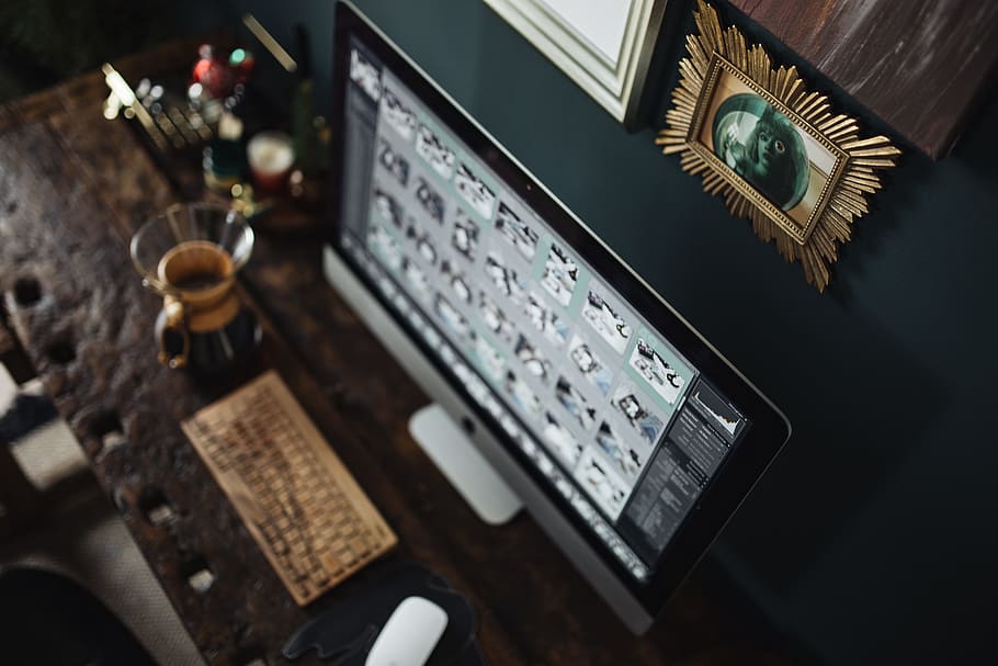 Vintage Workbench Desk, office, workspace, old, retro, wooden HD wallpaper