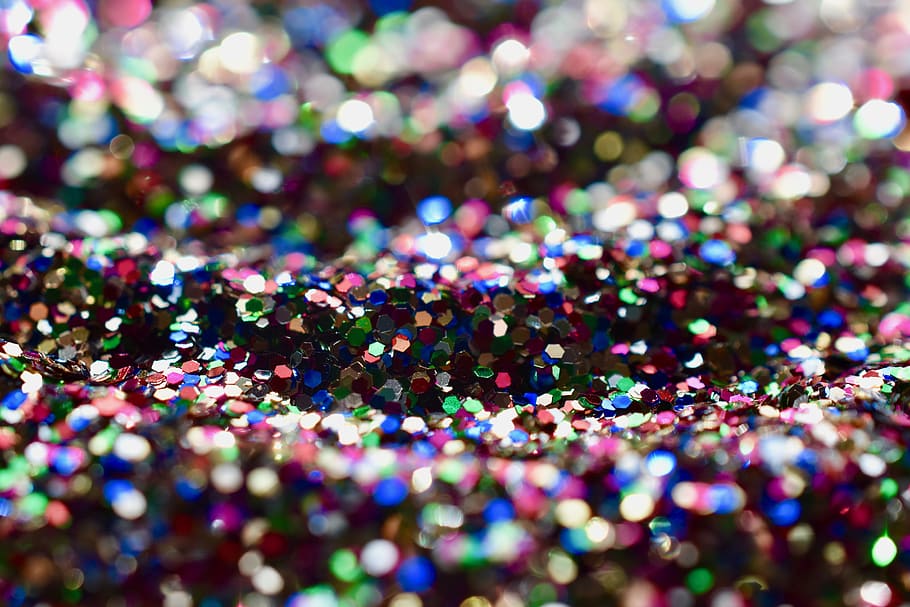 glitter, waves, shines, color, wallpaper, blur, macro, multi colored HD wallpaper